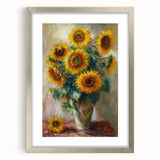 Sunflower Bouquet Living Room Wall Art – Modern Canvas Print