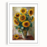Sunflower Bouquet Living Room Wall Art – Modern Canvas Print