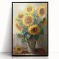 Sunflower Bouquet Living Room Wall Art – Modern Canvas Print