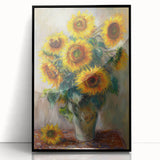 Sunflower Bouquet Living Room Wall Art – Modern Canvas Print