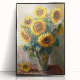 Sunflower Bouquet Living Room Wall Art – Modern Canvas Print