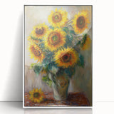 Sunflower Bouquet Living Room Wall Art – Modern Canvas Print