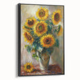 Sunflower Bouquet Living Room Wall Art – Modern Canvas Print