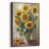 Sunflower Bouquet Living Room Wall Art – Modern Canvas Print