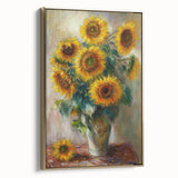 Sunflower Bouquet Living Room Wall Art – Modern Canvas Print