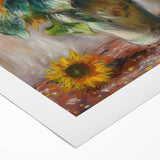 Sunflower Bouquet Living Room Wall Art – Modern Canvas Print