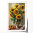 Sunflower Bouquet Living Room Wall Art – Modern Canvas Print