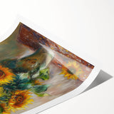 Sunflower Bouquet Living Room Wall Art – Modern Canvas Print