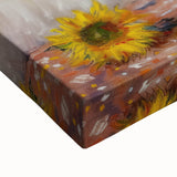 Sunflower Bouquet Living Room Wall Art – Modern Canvas Print