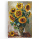 Sunflower Bouquet Living Room Wall Art – Modern Canvas Print