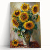 Sunflower Bouquet Living Room Wall Art – Modern Canvas Print