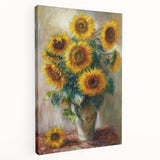 Sunflower Bouquet Living Room Wall Art – Modern Canvas Print
