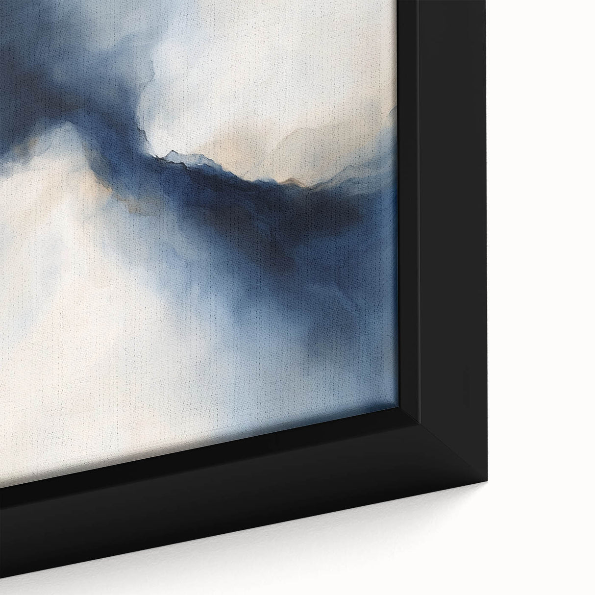 Modern Abstract Wall Art – Blue Beige Flow for Contemporary Decor