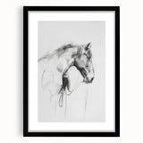 Black-framed animal artwork featuring a vibrant wildlife design, elegantly matted for a polished look, ideal for enhancing home decor or office spaces.