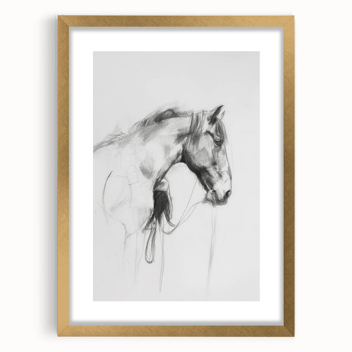 Elegant gold-framed animal wall art featuring intricate illustrations of wildlife, set against a soft mat background, ideal for home decor and nature enthusiasts.