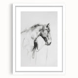 Framed animal-themed artwork with a white mat, showcasing vibrant colors and intricate details, perfect for enhancing home decor in a living room or office.