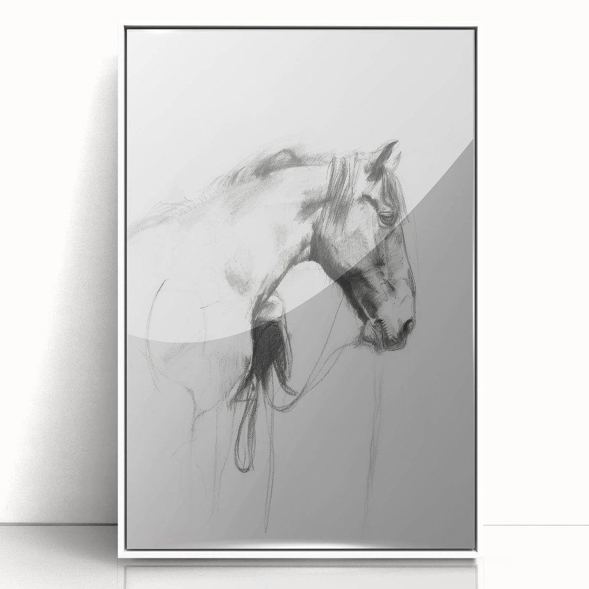 Framed acrylic artwork showcasing a vibrant animal design with a white border, perfect for home decor. Ideal for animal lovers seeking unique wall art.