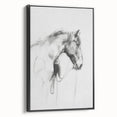Framed canvas artwork featuring a vibrant animal design, showcasing intricate details in a black frame, ideal for home decor or office aesthetics.