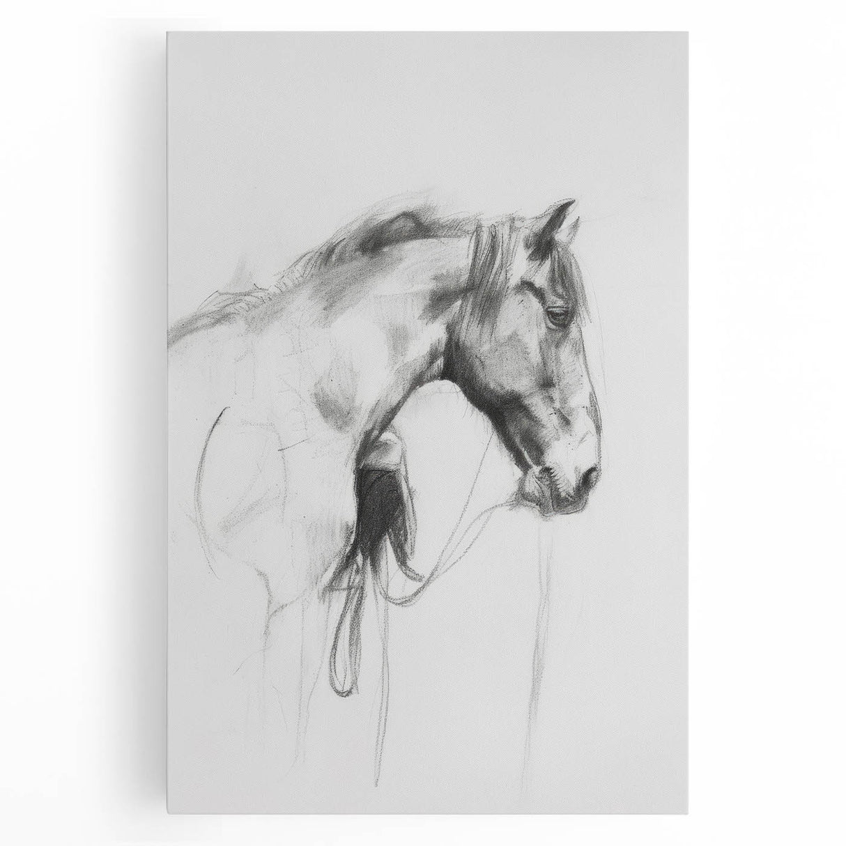 Vibrant stretched canvas artwork showcasing a colorful animal design, perfect for adding a playful touch to home decor. Ideal for animal lovers and art enthusiasts.
