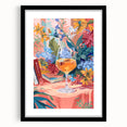 Extra large abstract art print featuring vibrant, colorful textures on a framed canvas, ideal for living room decor.