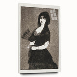 Impressionism Wall Art - Mysterious Woman in Black - Classic Art Etching Print
