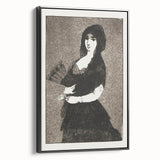 Impressionism Wall Art - Mysterious Woman in Black - Classic Art Etching Print