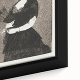 Impressionism Wall Art - Mysterious Woman in Black - Classic Art Etching Print
