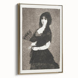 Impressionism Wall Art - Mysterious Woman in Black - Classic Art Etching Print