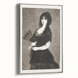 Impressionism Wall Art - Mysterious Woman in Black - Classic Art Etching Print
