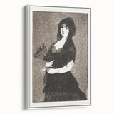 Impressionism Wall Art - Mysterious Woman in Black - Classic Art Etching Print