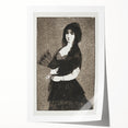 Impressionism Wall Art - Mysterious Woman in Black - Classic Art Etching Print