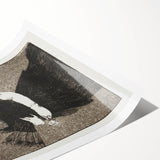 Impressionism Wall Art - Mysterious Woman in Black - Classic Art Etching Print