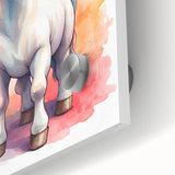 Magical Unicorn Watercolor Print - Personalized Kids Art