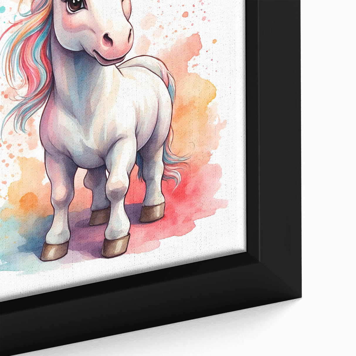 Magical Unicorn Watercolor Print - Personalized Kids Art