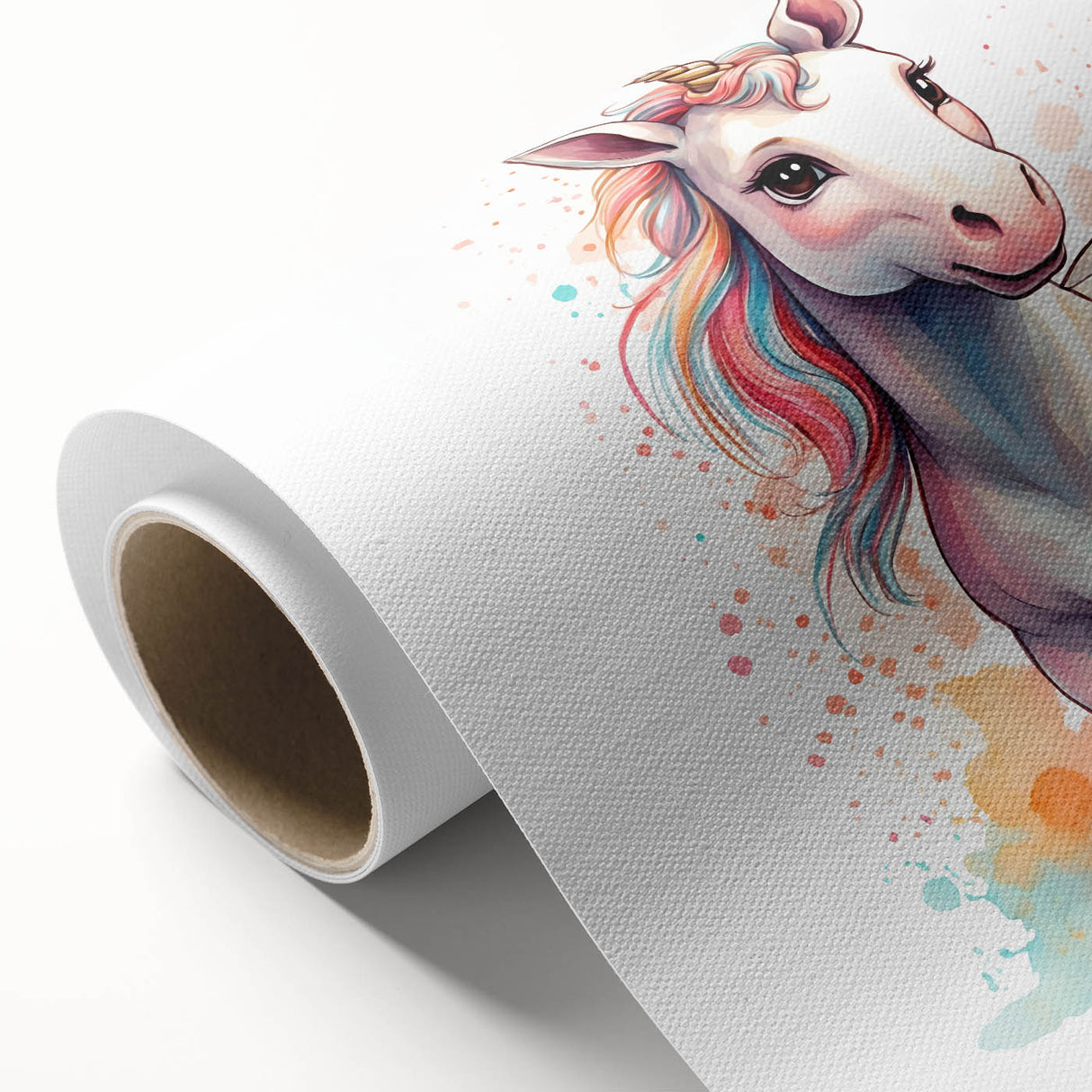 Magical Unicorn Watercolor Print - Personalized Kids Art