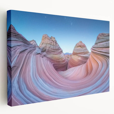 Landscape canvas art depicting a vibrant canyon scene with rich earthy tones and textured details, perfect for home decor. Adds a touch of nature's beauty.