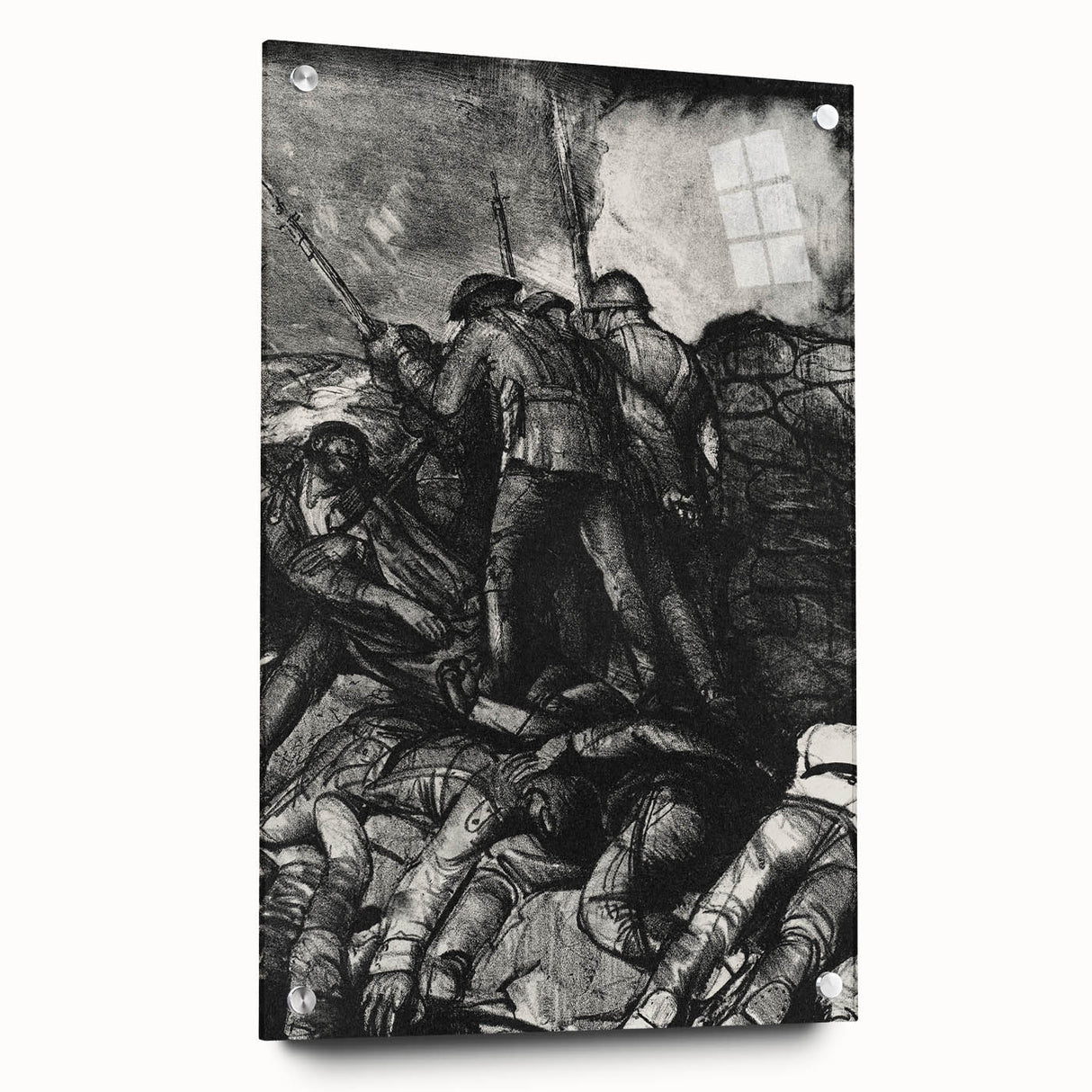 Modern Wall Art - Dramatic War Scene Illustration - Historical Art Print