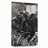 Modern Wall Art - Dramatic War Scene Illustration - Historical Art Print