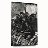 Modern Wall Art - Dramatic War Scene Illustration - Historical Art Print