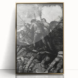 Modern Wall Art - Dramatic War Scene Illustration - Historical Art Print