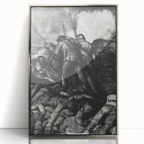Modern Wall Art - Dramatic War Scene Illustration - Historical Art Print