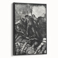 Modern Wall Art - Dramatic War Scene Illustration - Historical Art Print
