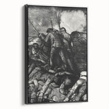 Modern Wall Art - Dramatic War Scene Illustration - Historical Art Print