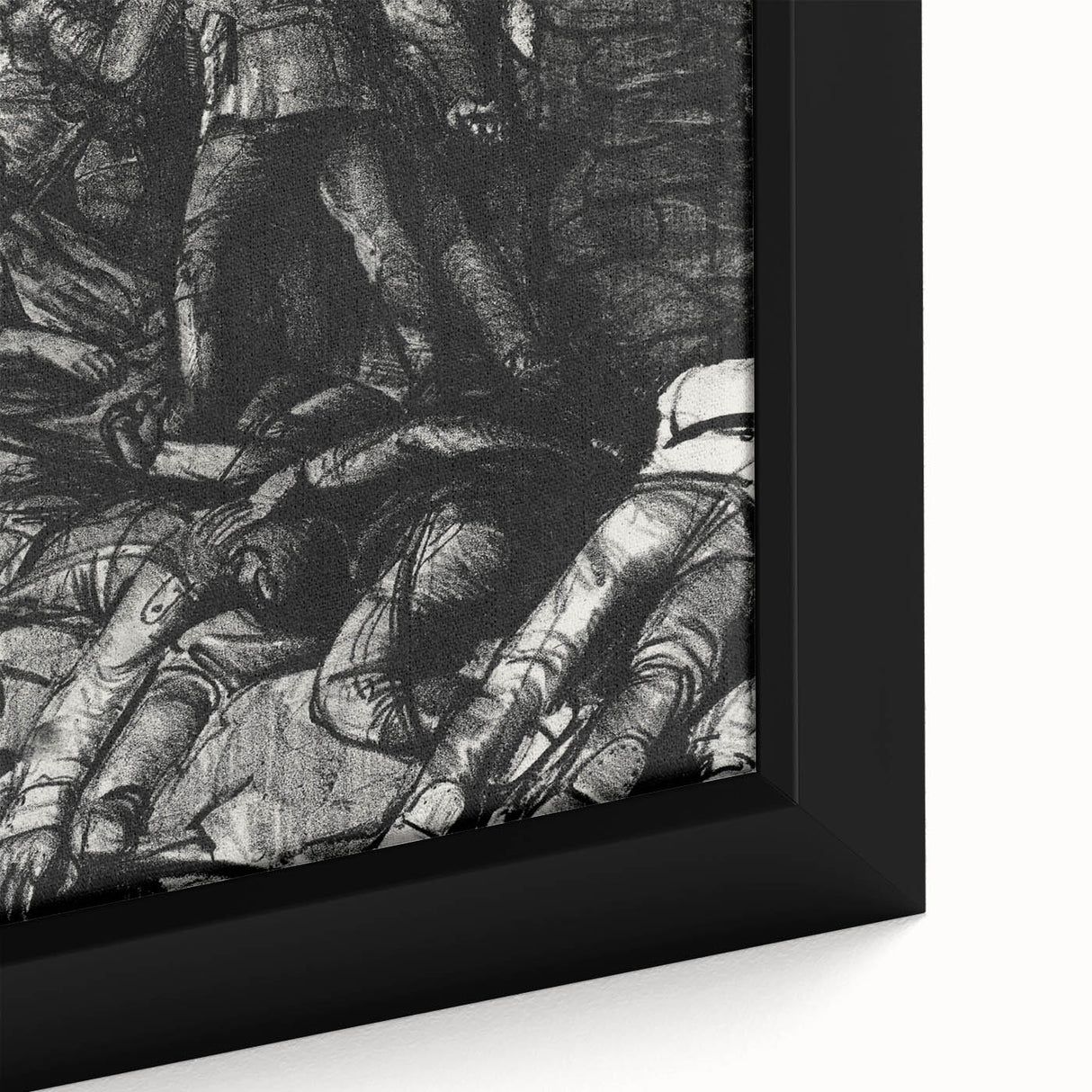 Modern Wall Art - Dramatic War Scene Illustration - Historical Art Print