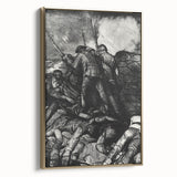 Modern Wall Art - Dramatic War Scene Illustration - Historical Art Print