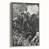 Modern Wall Art - Dramatic War Scene Illustration - Historical Art Print