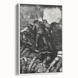 Modern Wall Art - Dramatic War Scene Illustration - Historical Art Print