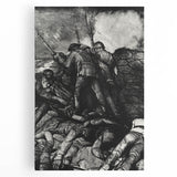 Modern Wall Art - Dramatic War Scene Illustration - Historical Art Print