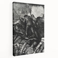 Modern Wall Art - Dramatic War Scene Illustration - Historical Art Print