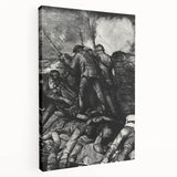 Modern Wall Art - Dramatic War Scene Illustration - Historical Art Print